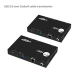 4K HDR HDMI & USB 2.0 Extender Over HDBaseT with RS-232 & IR