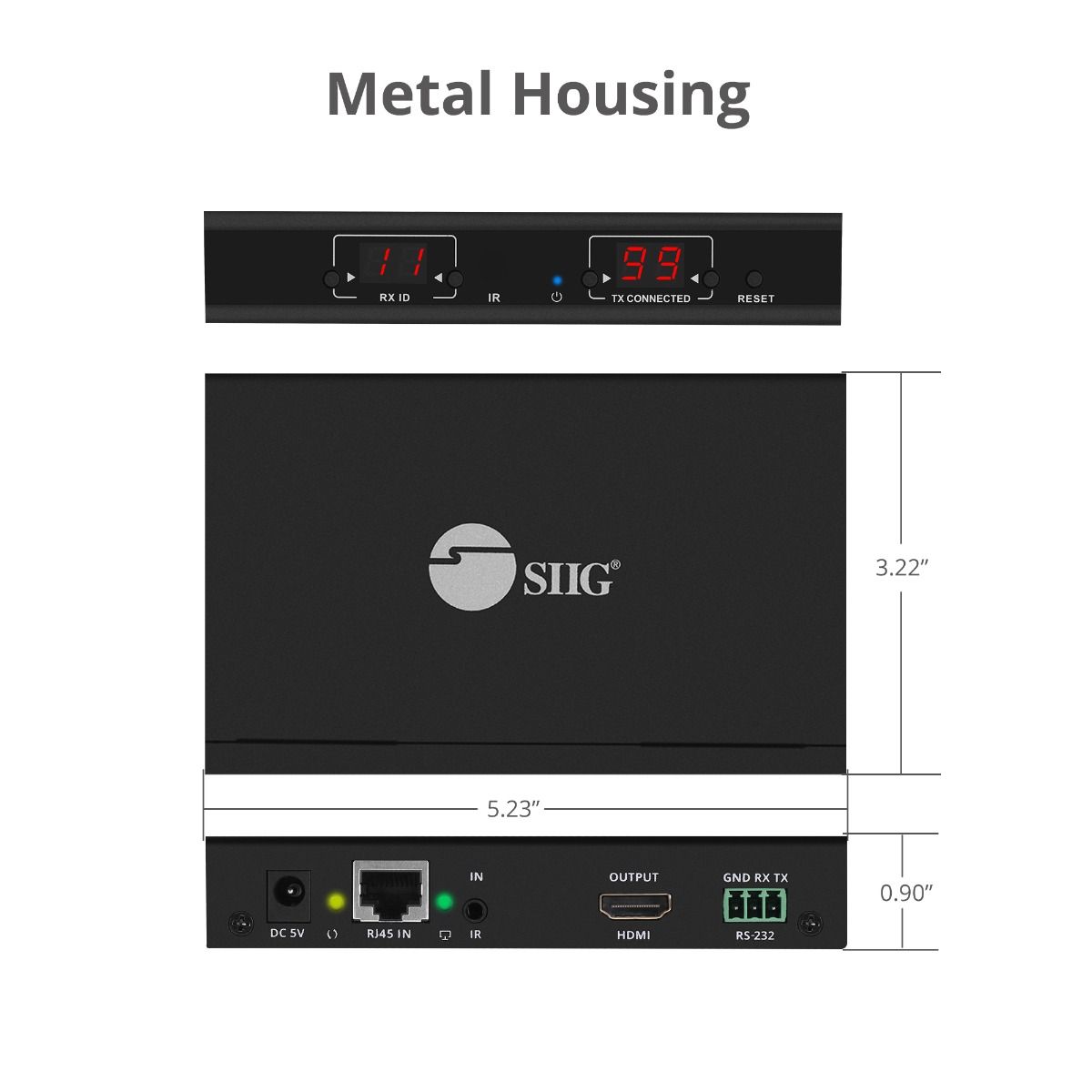 HDMI Over IP Extender with IR - Decoder (RX)