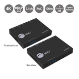 4K HDMI HDBaseT Extender Over Single Cat5e/6 with RS-232, IR & PoC - 100m