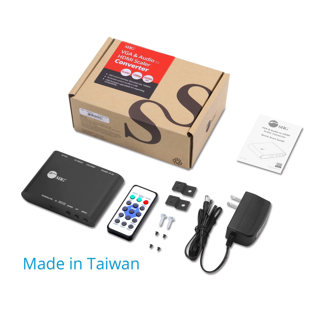 VGA & Audio to HDMI Scaler Converter