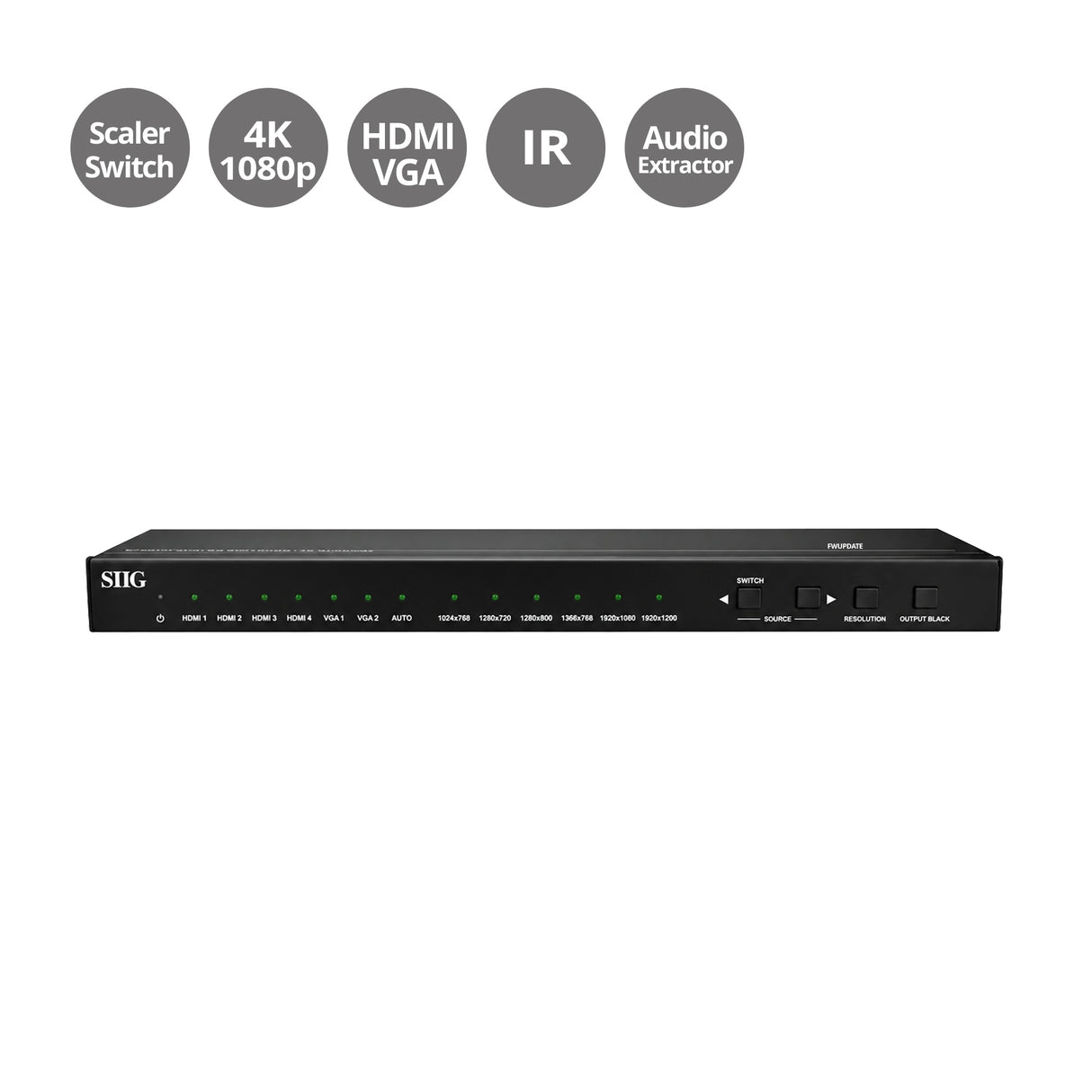 HDMI/VGA 6x1 Scaler Switcher