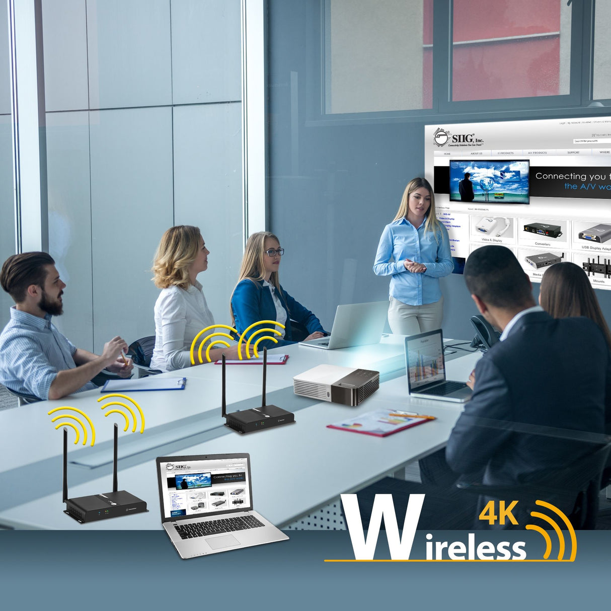 Wireless HDbitT HDMI 4K 60Hz Kit - Long Range