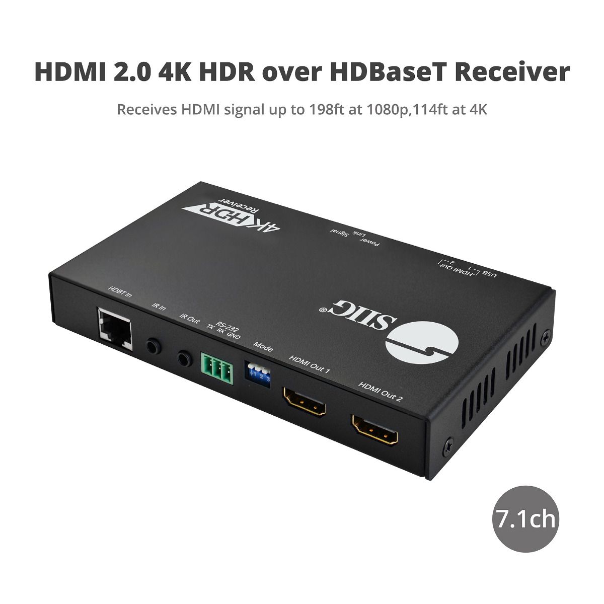 HDMI 4K HDR over HDBaseT Receiver