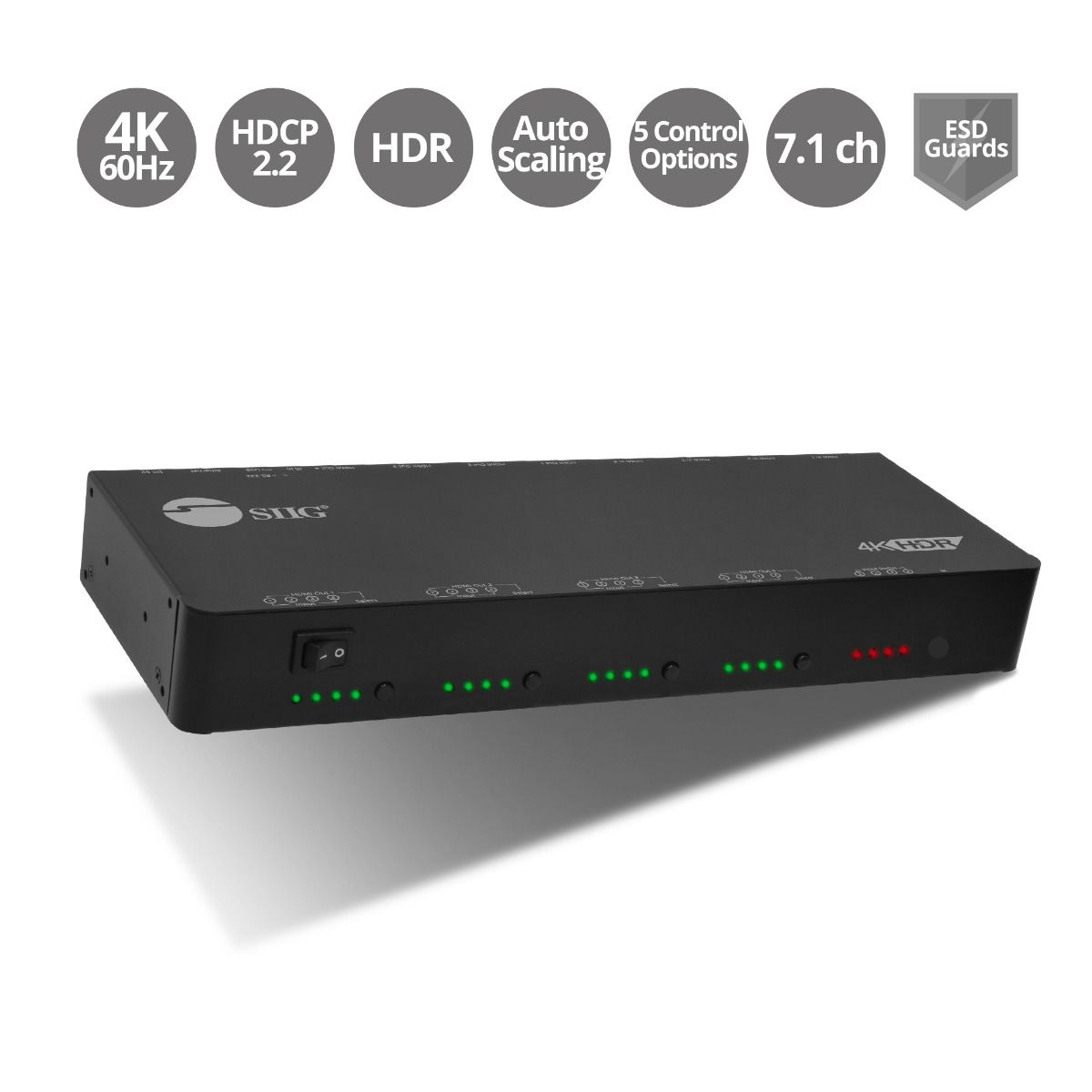 4x4 HDMI 4K HDR Matrix Switch with Cloud Control