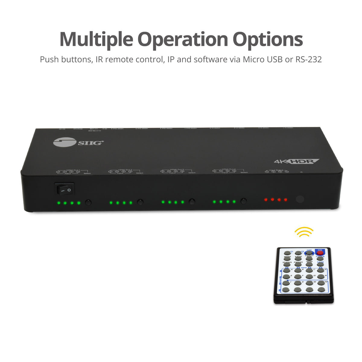 4x4 HDMI 4K60Hz HDR Matrix Switch