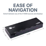 4x4 HDMI 4K HDR Matrix Switch with Cloud Control