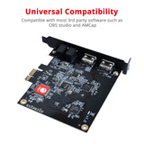 Live Game HDMI Capture PCIe Card