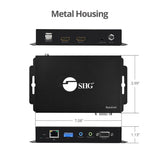 HDMI Over IP Extender with Video Wall, Many to Many, 4K30Hz, Serial & IR control, 120m - Decoder (RX) for CE-H25211-S1