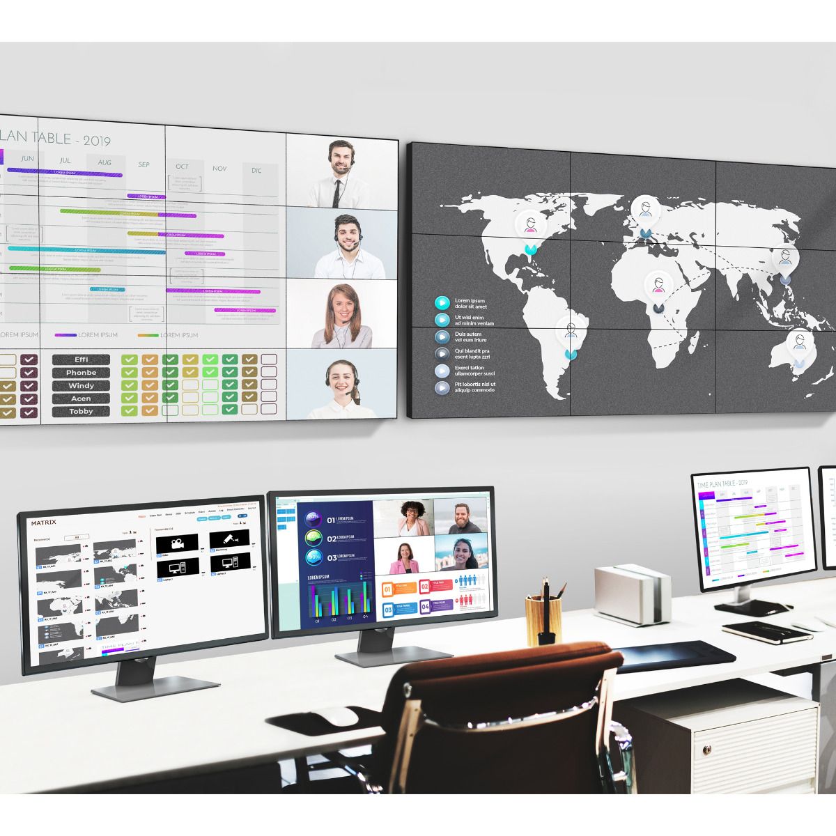 HDMI Over IP Extender with Video Wall, Many to Many, 4K30Hz, Serial & IR control, 120m - Decoder (RX) for CE-H25211-S1