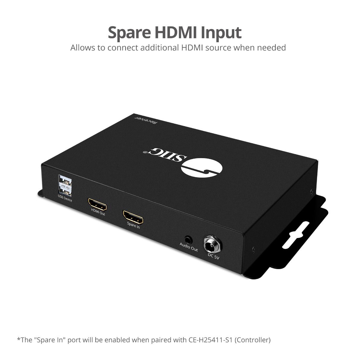 HDMI Over IP Extender with Video Wall, Many to Many, 4K30Hz, Serial & IR control, 120m - Decoder (RX) for CE-H25211-S1