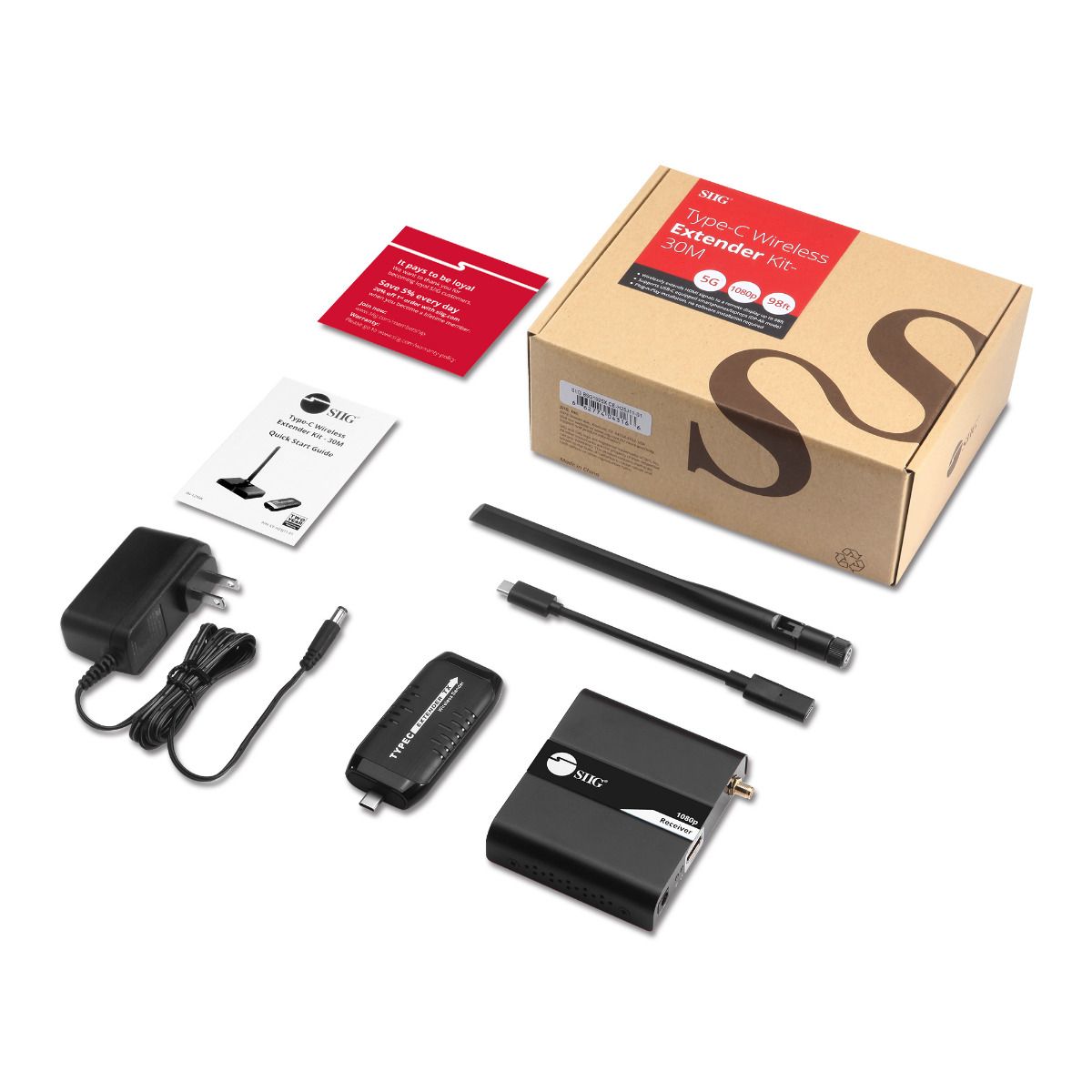 Type-C Wireless Extender Kit - 30M