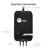 3x1 HDMI 4K Multi format Presentation Switcher - BYOD, 4K 60Hz, HDMI, Mini DisplayPort, or USB-C DP Alt signals