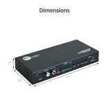 4x1 HDMI 4K 60Hz Switch with ARC & Audio Extractor