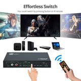 4x1 HDMI 4K 60Hz Switch with ARC & Audio Extractor