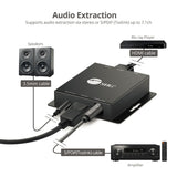 HDMI to DisplayPort 1.2 Converter with Audio Extractor