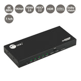 4 Port HDMI HDR Splitter with EDID and Downscaling - 4K 60Hz HDR Auto Video Scaling