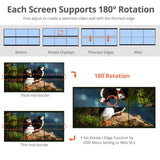 3x3 4K Video Wall Processor with USB-C/DP/VGA/HDMI In, RS-232/IR Remote/Web GUI control, SPDIF/3.5mm Audio Extract, Cascading up to 10x10