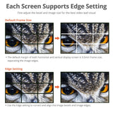 3x3 4K Video Wall Processor with USB-C/DP/VGA/HDMI In, RS-232/IR Remote/Web GUI control, SPDIF/3.5mm Audio Extract, Cascading up to 10x10
