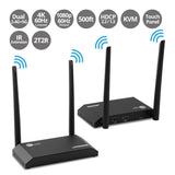 Full HD Wireless HDMI KVM Extender with Loopout, 1080p, up to 500ft (150m), HDMI Loop-out 4K60Hz