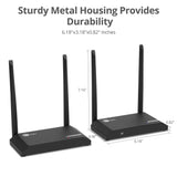 Full HD Wireless HDMI KVM Extender with Loopout, 1080p, up to 500ft (150m), HDMI Loop-out 4K60Hz
