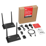 Full HD Wireless HDMI KVM Extender with Loopout, 1080p, up to 500ft (150m), HDMI Loop-out 4K60Hz