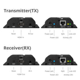 HDMI HDbitT Over IP Extender with IR - 120m - One to One / One to Many - Reset key