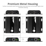 HDMI HDbitT Over IP Extender with IR - 120m - One to One / One to Many - Reset key