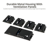 1x4 HDMI Splitter, Over IP Extender Kit, 1080p 60Hz, 120m