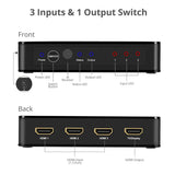3x1 HDMI Switch with IR & Voice APP Control