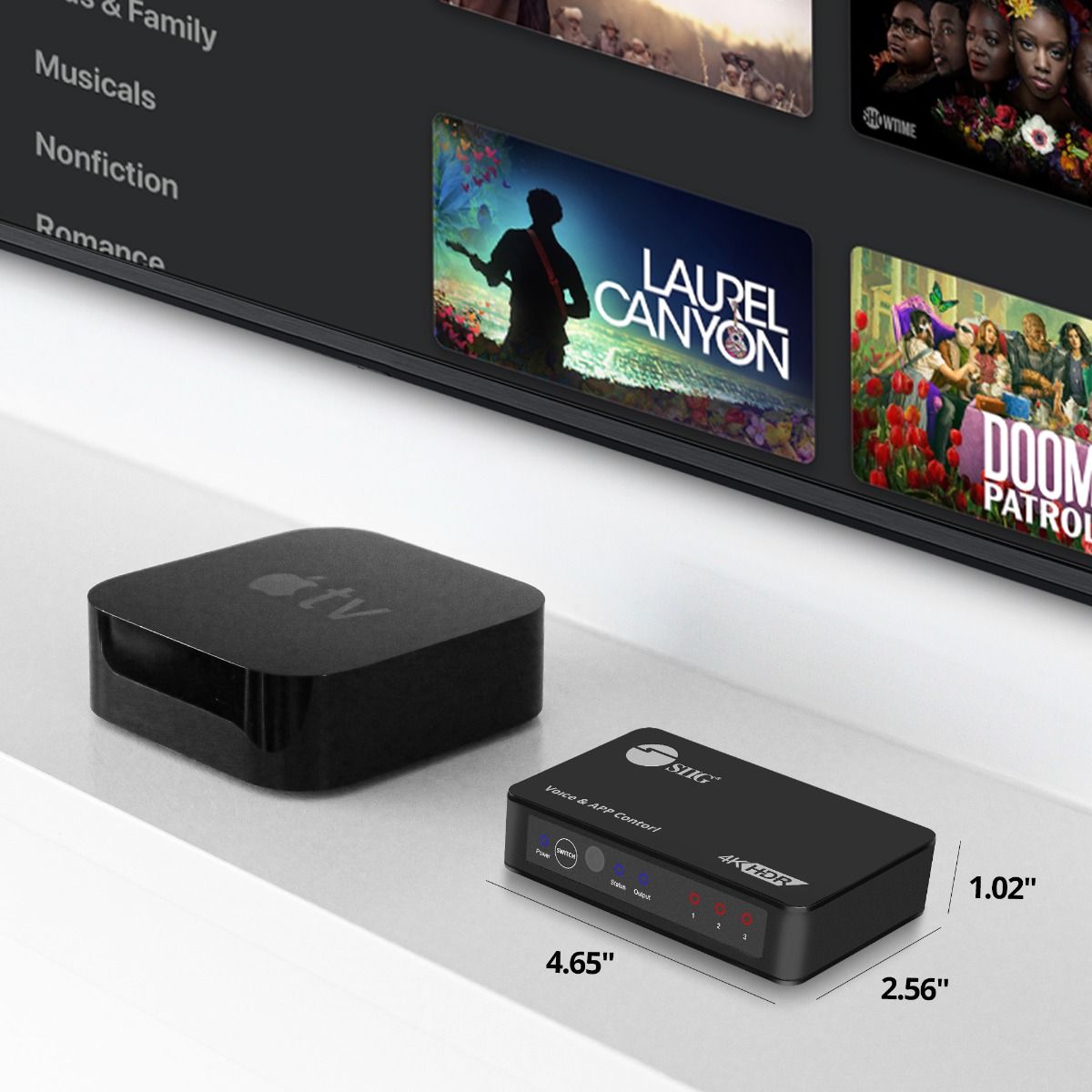 3x1 HDMI Switch with IR & Voice APP Control