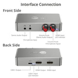 4K HDMI Video Capture Box with Volume Control & Loopout