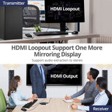 HDMI USB KVM Over Cat6 Extender - 70m