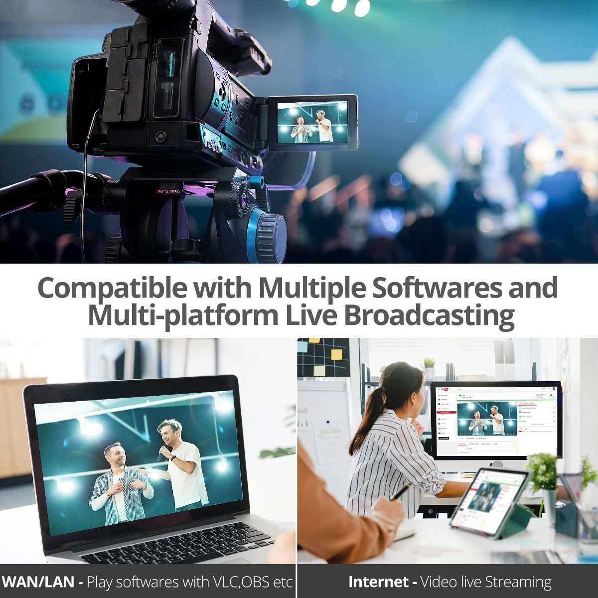 HDMI Video H.264 H.265 IPTV Encoder with loopout