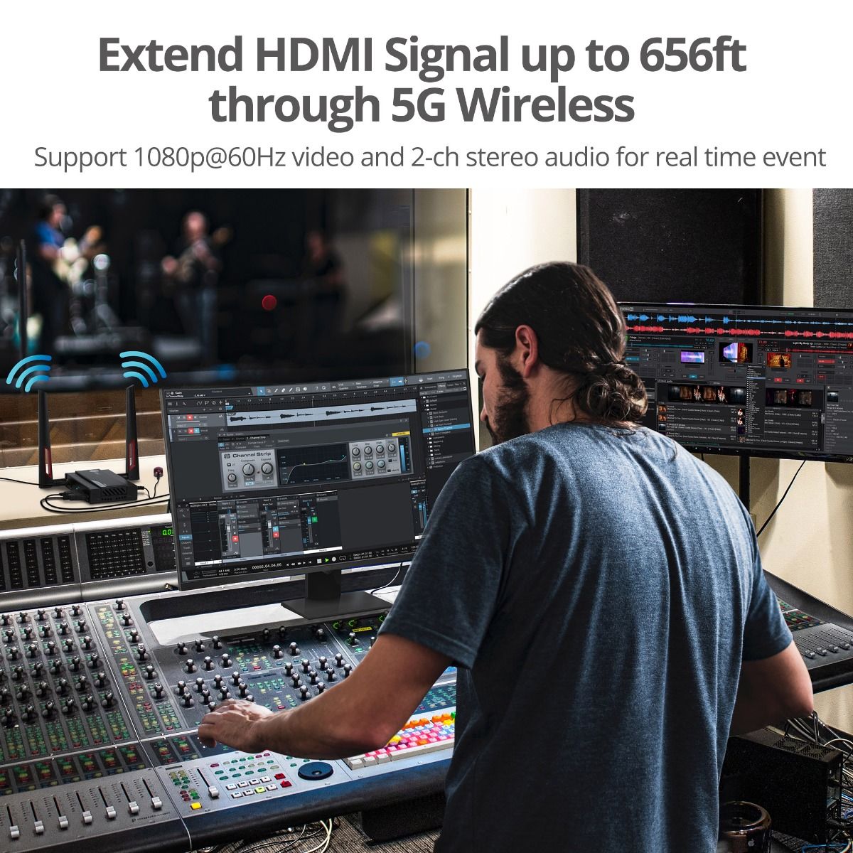 Full HD Wireless HDMI Extender - Receiver