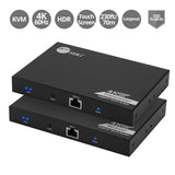 4K 60Hz HDR HDMI KVM Over Cat6 Extender with S/PDIF & Touch Screen Support
