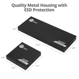 1x8 4K 60Hz HDMI Extender Splitter Over Cat6 with Loopout, IR, ARC & RS-232 - Up to 230ft (70m) - Near Zero Latency