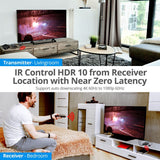 4K 60Hz HDMI Over Cat6 Extender with Loopout & IR