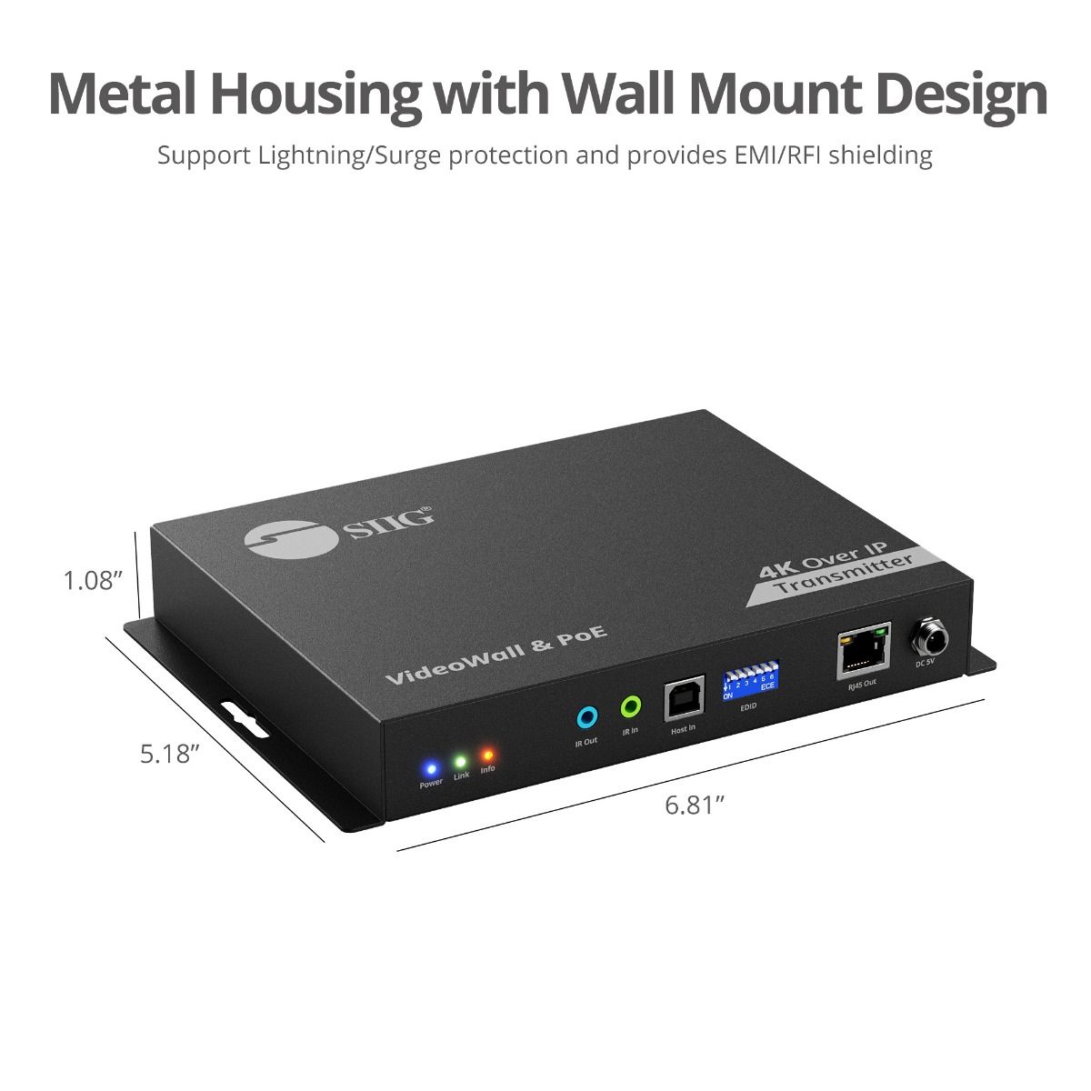 4K 60Hz HDMI over IP Matrix - Encoder (TX)