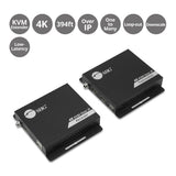 HDMI 4K30Hz KVM Over IP Extender - 120m(394ft) - Over IP KVM Extender - One to Many - HDMI Loop-out - Downscaler - Low-latency