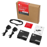HDMI 4K30Hz KVM Over IP Extender - 120m(394ft) - Over IP KVM Extender - One to Many - HDMI Loop-out - Downscaler - Low-latency