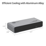 4K60Hz HDMI Video Capture Device with Loopout, USB-C 5Gbps Capture, Low Latency, Line/MIC Audio In, Plug & Play