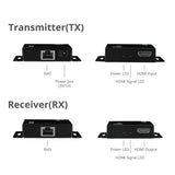 HDMI Over Cat6 Extender - 60m - 1080p - PoC - Metal Housing