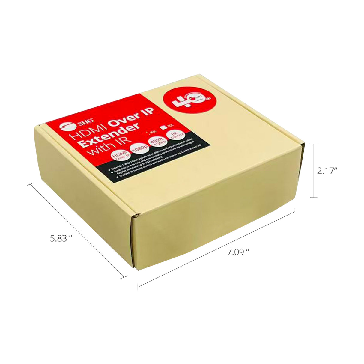 HDMI Over IP Extender with IR - 492ft (150m), 1080p @ 60Hz, IR Control, Audio Extraction, One-to-Many Support