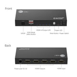 8K HDMI 2.1 Splitter 1 Input 4 Output, 8K60Hz 4K120Hz 48Gbps HDCP2.3, EDID Function, S/PDIF Audio Extractor, Metal Housing