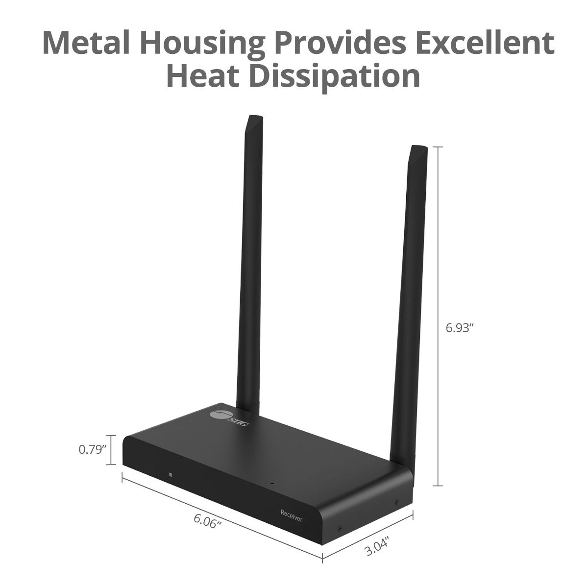 Full HD Wireless HDMI Extender with IR - Receiver, 1080p, Up to 492ft, Up to 4 Receivers