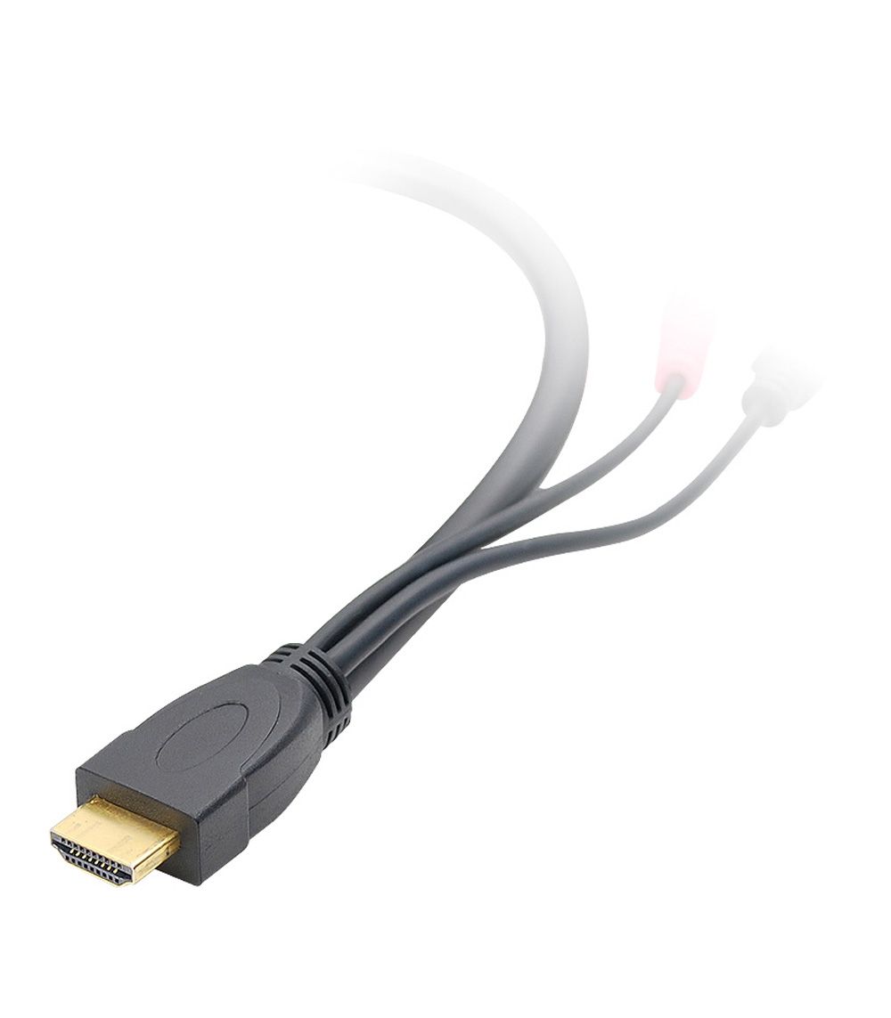 USB HDMI KVM Cable with Audio & Mic