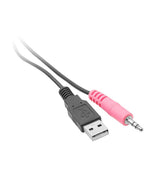 USB HDMI KVM Cable with Audio & Mic