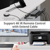 2x1 DisplayPort 4K KVM USB 3.0 Switch with Remote Control