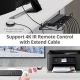 4x1 DisplayPort 4K KVM USB 3.0 Switch with Remote Control