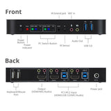 2x1 HDMI 4K HDR KVM USB 3.0 Switch with Remote Control